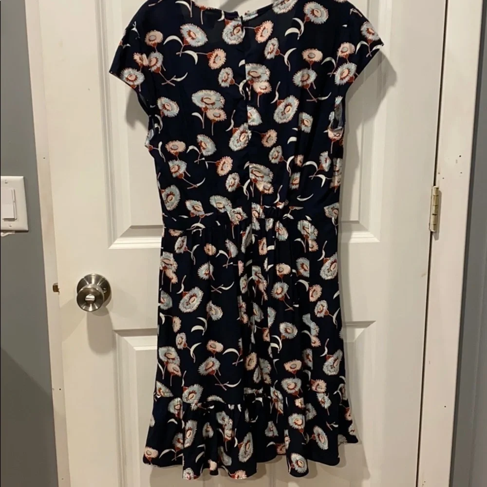 J Crew EUC ruffled faux wrap dress
